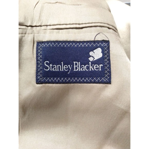 Stanley Blacker Men's Wool Tweed Sport Coat Blazer Brown Size 44R USA - Picture 6 of 9